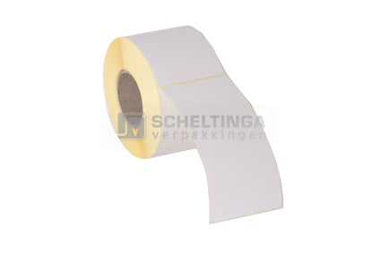 Etiket op rol 54x102mm Wit