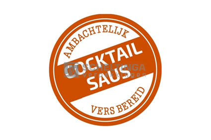 Etiketten Cocktailsaus Ø35mm Oranje
