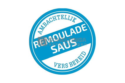 Etiketten Remouladesaus Ø35mm Blauw