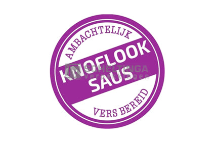 Etiketten Knoflooksaus Ø35mm Paars