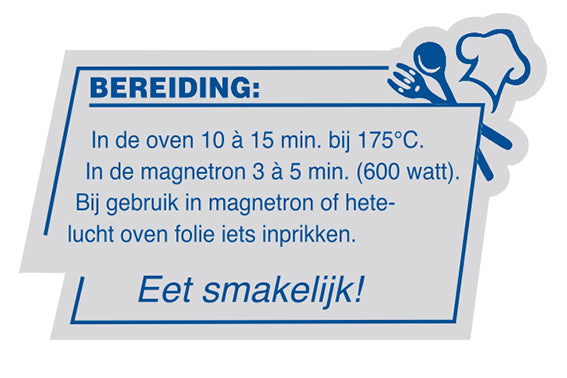 Topsealfolie 185mmx250mtr Eet Smakelijk