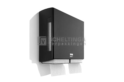 Toiletroldispenser BriQ double Satino Black