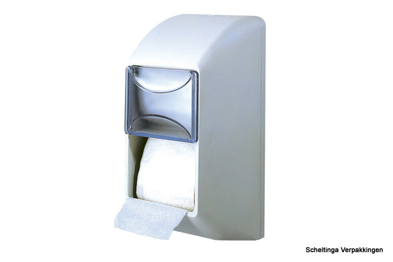 Toiletroldispenser Duo verticaal P2P Wit