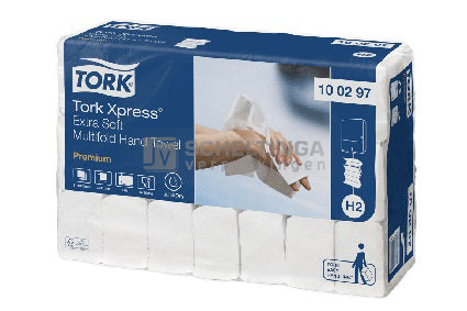 Handdoek Tork Interfold extra soft 2100st.