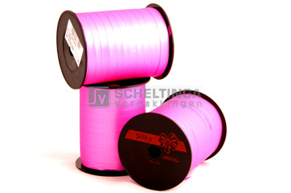 Krullint Silky Metal 10mmx250mtr Rosa