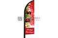 Beachflag 230x60cm Prettige Feestdagen