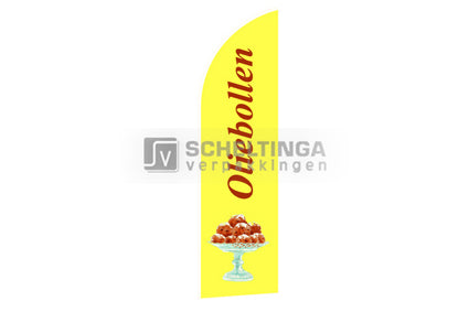 Snowflag 230x60cm Oliebol