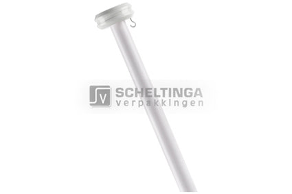 Gevelstok voor Vlag 150cm Wit