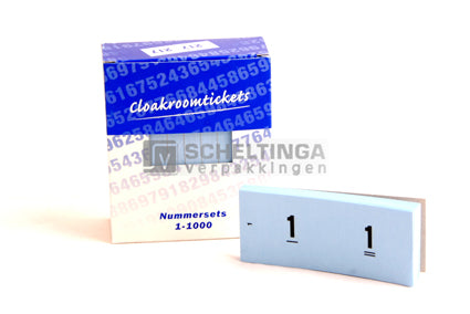Nummerset 1-1000 Assortie 10 boek