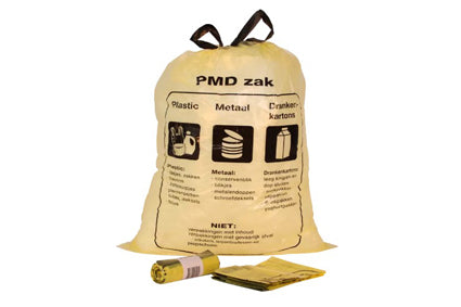 Trekbandhuisvuilzak 61x80+5cm T50 PMD Transp. Geel