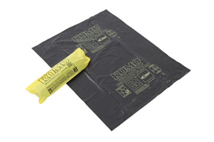 Huisvuilzak ldpe KOMO 60x80cm Zwart