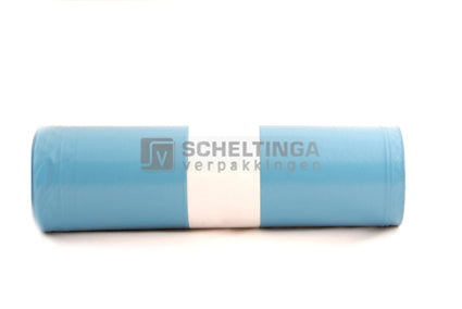 Huisvuilzak ldpe 65x25x140cm T70 Blauw