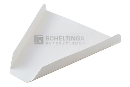 Pizza slices 22.5x21cm Wit