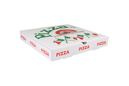 Pizzadoos 26x26x3cm Neutraal bedrukt