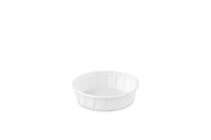 Papieren sauskuip Laag 1oz 30cc Sier Wit