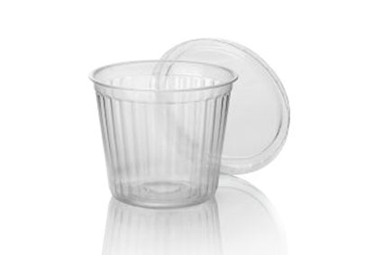Ribcup 2P 125cc 67mm Transparant