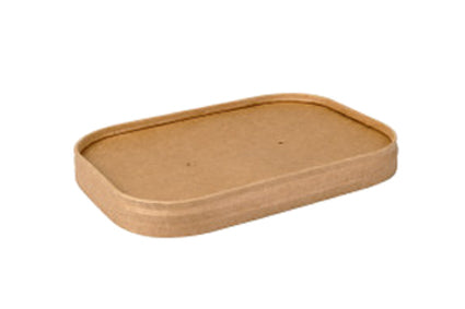 Deksel 123x173x19mm Fanpak Bruin Papier