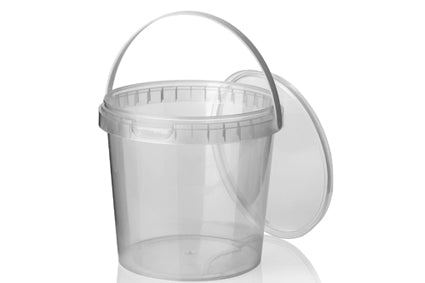 Cup+deksel TE 1000cc+Hengsel Transparant PP