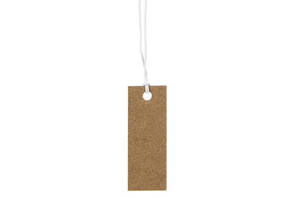 Label 1.5x4cm met koord Kraft