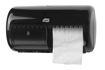 Toiletroldispenser Tork Duo-Box 557008 Zwart