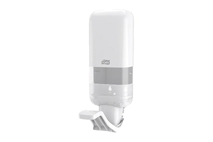 Zeepdispenser S4 Tork S-Box+elleboogsteun Wit