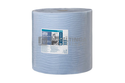 Poetspapier 2-laag 37cmx510mtr Blauw