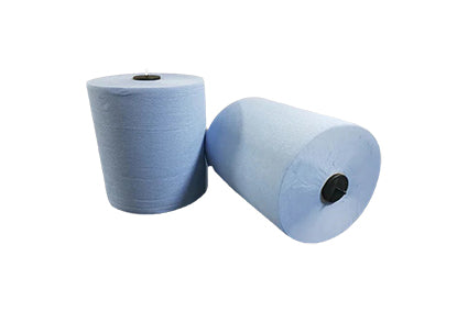 Handdoekrol Matic 150mtr 6 rol PaperSupply Blauw