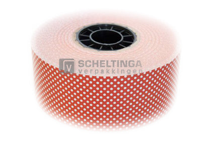 Banderol 5cm 100mtr Rood