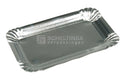 Kartonnen schaal 12x18cm gevoerd Aluminium
