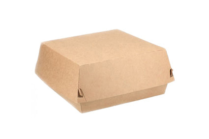 Papieren Hamburgerbak XL 115x115x80mm Bruin P2P