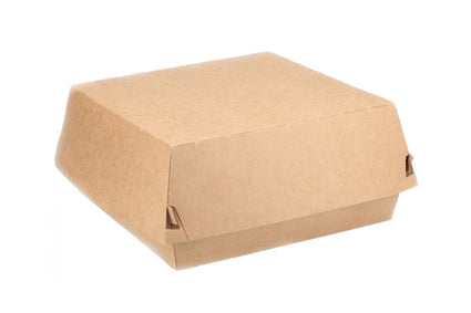Papieren Hamburgerbak XXL 155x155x90mm Bruin P2P