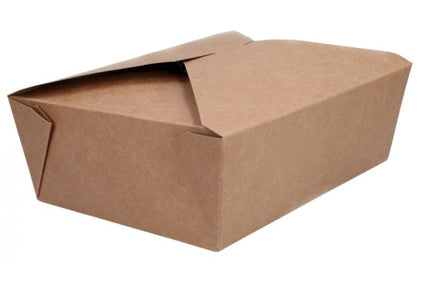 Papieren Take Away Box 1800cc Bruin