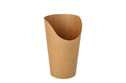 Snackbeker-Wrapbox 470cc 13.4x6x8cm kraft Bruin