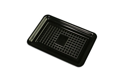 Vleeswarenschaal 10x16cm Zwart Plastic