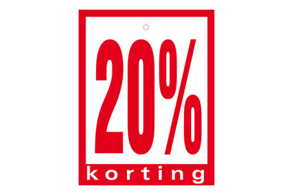 Schapkaart met ponsgat 6x8cm 100st. 20%