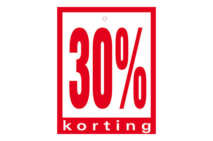 Schapkaart met ponsgat 6x8cm 100st. 30%