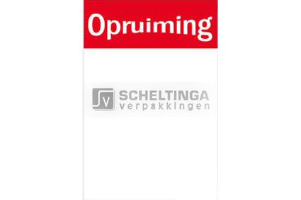 Schapkaart 8x12cm 100st. Opruiming Rood