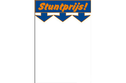 Schapkaart 12x16cm 100st. Stuntprijs Blauw