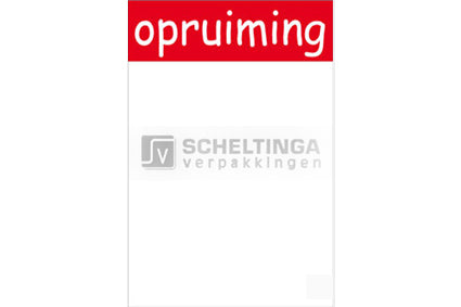 Schapkaart 16x24cm 100st. Opruiming Rood