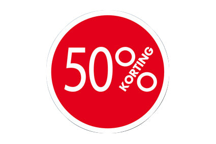 Raambiljet 48cm Ø 50% Rood