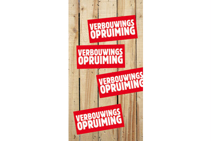 Raambiljet 50x94cm Verbouwings Opruiming plank