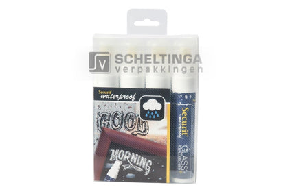 Krijtmarker Waterproof Groot Wit