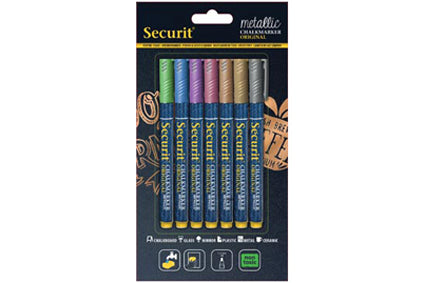 Krijtmarker S 1-2mm Ass. set van 7 Metallic Klein