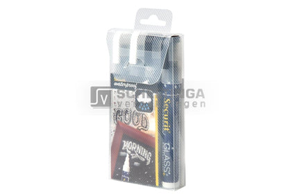 Krijtmarker Waterproof 2xZwart 2xWit Klein