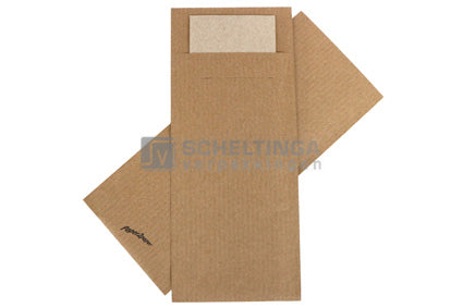 Pochette Recycle met Eco Servet Kraft