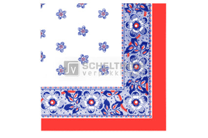 Servet 33x33cm 1-laag Boerenzakdoek