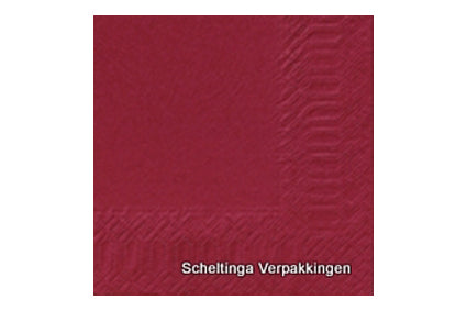 Servet 33x33cm 1-laag 478544 Bordeaux