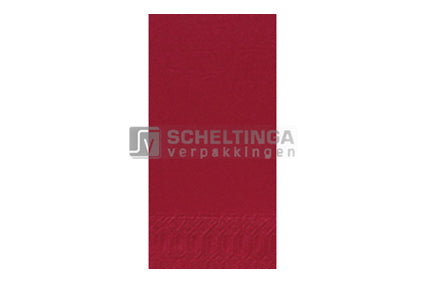 Servet 40x40cm 2-laag 8-vouw Bordeaux