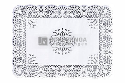 Taartrand open 25x35cm RH Blanco