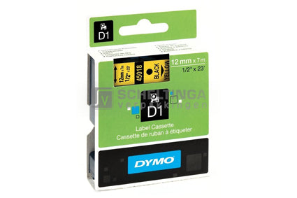 Dymo tape D1 12mmx7mtr Variatie
